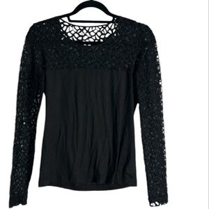 A-k-R-I-S-bergdorf Goodman mulberry slik black top size small gothic whi…